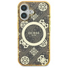 Guess GUHMP16SH4PYEEW iPhone 166.1" brązowy/brown hardcase IML Peony On 4G Background MagSafe