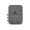 JELLICO uniwersalny adapter podróżny S9 PD 2xUSB-C + 1xUSB 3.4A Max 2500W Czarny