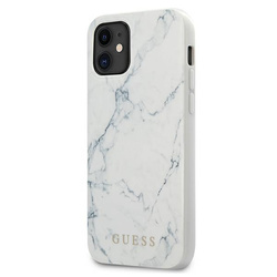 Guess GUHCP12SPCUMAWH iPhone12 mini 5,4" biały/white hardcase Marble