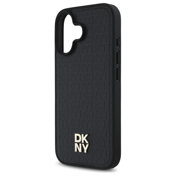DKNY DKHMP16SPSHRPSK iPhone 16 6.1"      hardcase czarny/black Repeat Pattern Stack Logo MagSafe