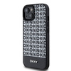 DKNY DKHMP15SPSOSPK iPhone 15 / 14 / 136.1" czarny/black hardcase Leather Printed Pattern Metal Logo MagSafe