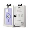 Karl Lagerfeld KLHMP15SSCMKCRHU iPhone 15 6.1" fioletowy/purple hardcase Silicone KC Heads Ring MagSafe