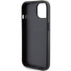 Karl Lagerfeld Gripstand Saffiano Karl&amp;Choupette Pins case for iPhone 15 - black