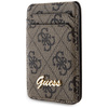 Guess Wallet Card Slot Stand GUWMSHG4SHW brązowy/brown MagSafe 4G Classic Logo