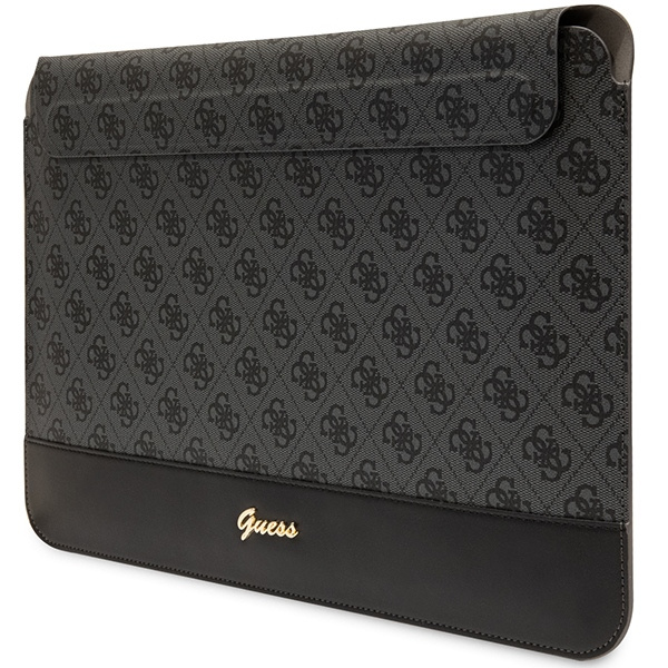 Guess Sleeve GUCS14PS4SGK 14" czarny/black 4G Stripe Metal Logo