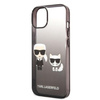 Karl Lagerfeld KLHCP14MTGKCK iPhone 14 Plus 6,7 "hardcase black / black Gradient Ikonik Karl &amp; Choupette