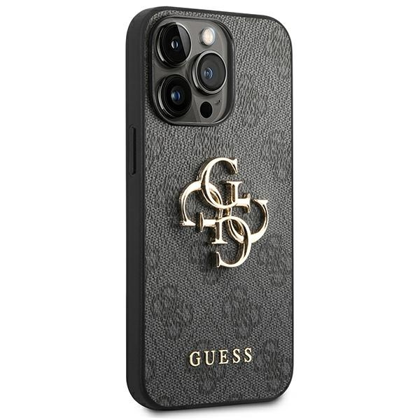 Guess GUHCP14L4GMGGR iPhone 14 Pro6,1" szary/grey hardcase 4G Big Metal Logo