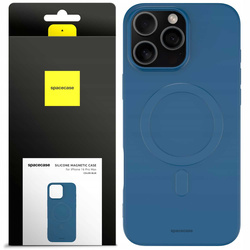 Spacecase Etui Silicone Magnetic Case iPhone 16 Pro Max blue