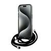 KARL LAGERFELD KLHMP15SHCKCKLCK IPHONE 15 / 14 / 13 6.1" BLACK/BLACK HARDCASE IML CROSSBODY MONOGRAM KARL & CHOUPETTE HEAD MAGSAFE