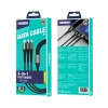 JELLICO cable B11 3w1 3.1A 1.2M Black