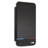 BMW BMTRBKI65PUCARTCBKiPhone XS Max  book czarny/black Carbon Tricolor Stripe