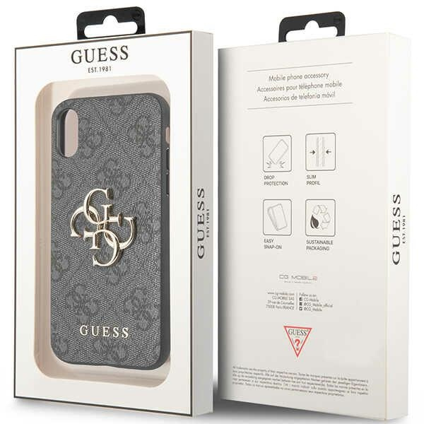 Guess GUHCPX4GMGGR iPhone X/XSszary/grey hardcase 4G Big Metal Logo