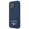 Etui U.S. Polo Assn. Silicone Collection na iPhone 13 Pro Max - granatowe