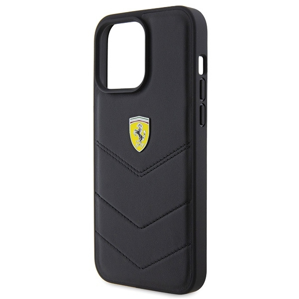 Ferrari FEHCP15XRDUK iPhone 15 Pro Max 6.7" czarny/black hardcase Quilted Metal Logo