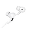 IN-EAR HEADPHONES BLUE POWER BBM30 PRO , 3.5 MM , 1.2M, WITH MICROPHONE , WHITE (EU BLISTER)