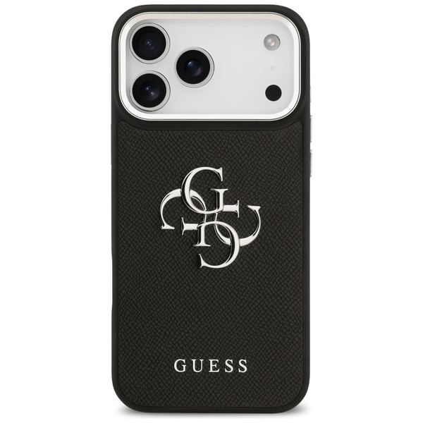 Etui Guess Grained Big 4G Classic Logo do iPhone 17 Pro Max czarny