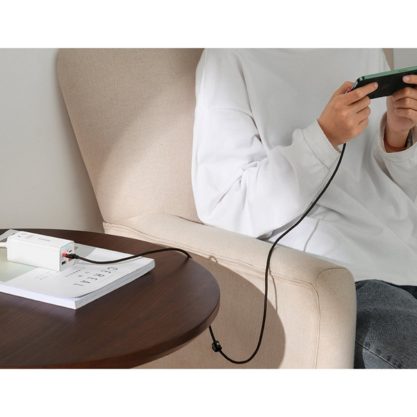 Baseus MVP 2 Elbow kątowy kabel przewód Power Delivery z bocznym wtykiem USB Typ C / Lightning 2m 20W czerwony (CAVP000320)