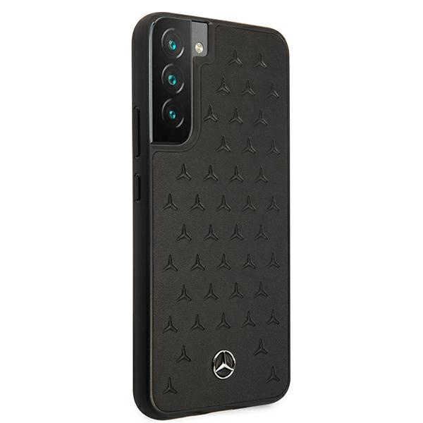 Mercedes MEHCS22MPSQBK S22+ S906czarny/black hardcase Leather Stars Pattern