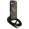 Etui Guess 4G Big Logo Cord Stap         Crossbody do iPhone 17 brązowy