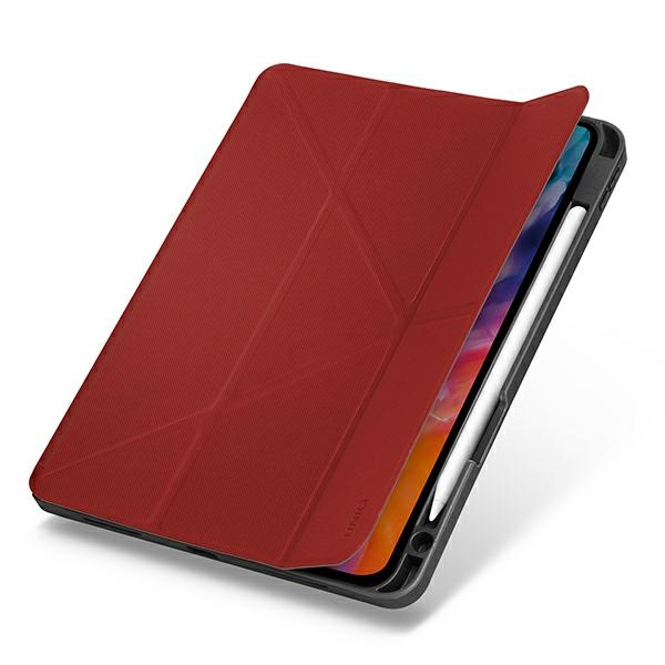 UNIQ etui Transforma Rigor iPad Air 10,9" (2020) czerwony/coral red Antimicrobial