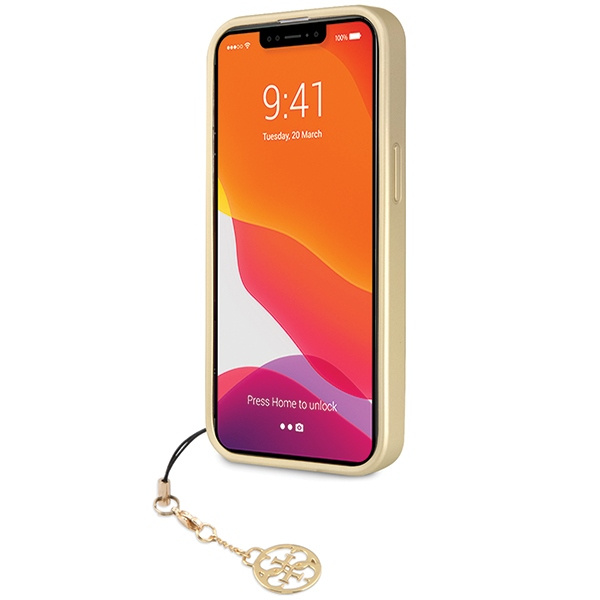 Guess GUHCP14XGF4GGR iPhone 14 Pro Max6.7" szary/grey hardcase 4G Charms Collection