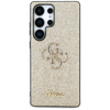 Etui Guess Fixed Glitter Big 4G Metal    Logo do Samsung Galaxy S25 Ultra złoty