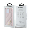 Karl Lagerfeld KLHCP15LPQDSMGP iPhone 15 Pro 6.1" różowy/pink hardcase Diagonal Quilted Script