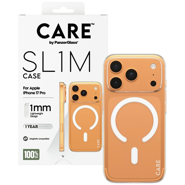 Etui CARE by PanzerGlass SL1M MagSafe do iPhone 17 Pro przezroczysty