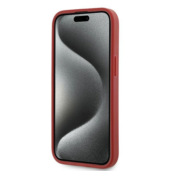 KARL LAGERFELD KLHCP15SPQDSMGR IPHONE 15 / 14 / 13 6.1" RED/RED HARDCASE DIAGONAL QUILTED SCRIPT