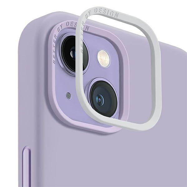Etui Uniq Lino na iPhone 14 Plus - liliowe