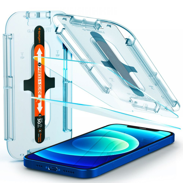 Spigen Glas.tR EZ Fit Tempered Glass for iPhone 12 / iPhone 12 Pro - 2 pcs.