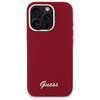 Guess GUHCP16LSMBSLM iPhone 16 Pro6.3" magenta hardcase Silicone Script Metal Logo