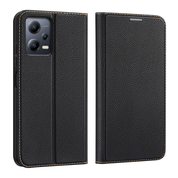 Dux Ducis Skin X2 etui do Xiaomi Redmi Note 12 5G / Poco X5 5G pokrowiec z klapką portfel podstawka czarne
