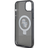 Etui Karl Lagerfeld Ring Stand Karl&Choupettte MagSafe do iPhone 15 Plus - czarne