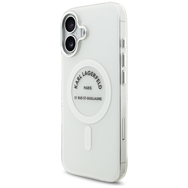 Etui Karl Lagerfeld IML Karl RSG Logo    MagSafe do iPhone 17 przezroczysty