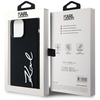 Etui Karl Lagerfeld Silicone Metal        Script Logo do iPhone 14 Pro Max czarny