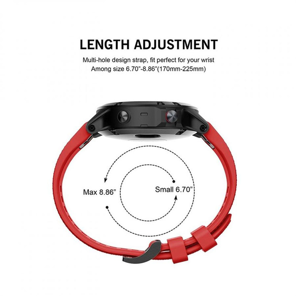 TECH-PROTECT SMOOTH GARMIN FENIX 3 / 5X / 3HR / 5X PLUS / 6X / 6X PRO / 7X RED