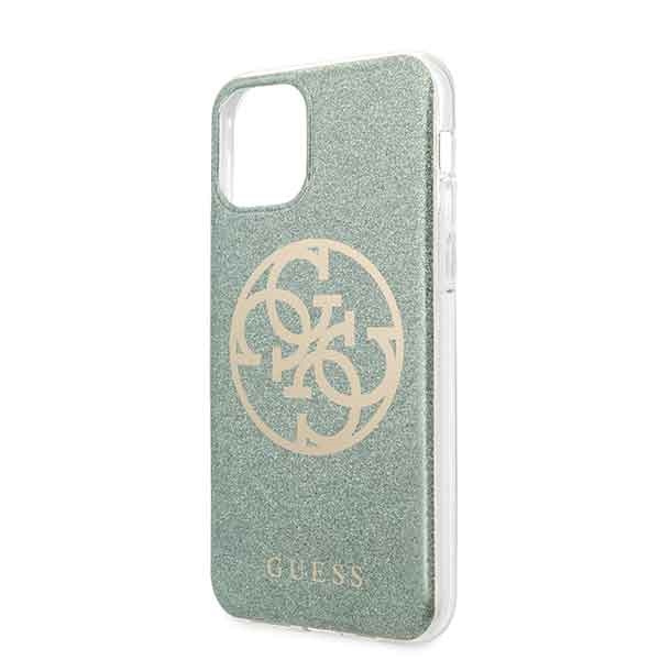 Guess GUHCN58PCUGLKA iPhone 11 Prokhaki hard case 4G Circle Glitter
