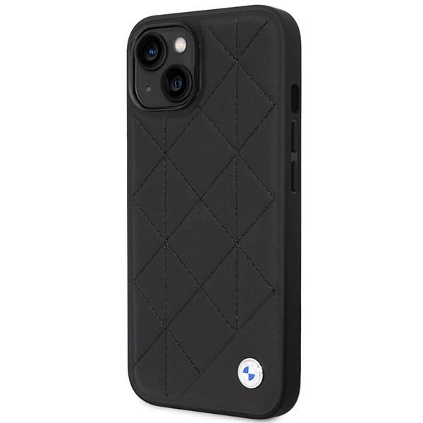 Etui BMW Leather Quilted na iPhone 14 - czarne