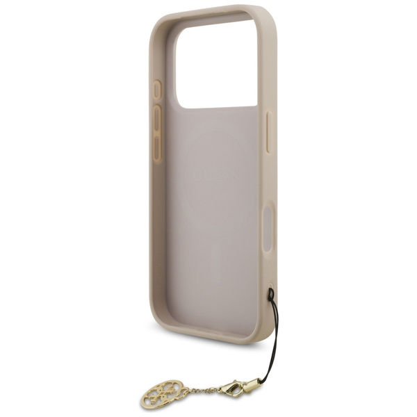 Etui Guess 4G Charms Collection MagSafe  do iPhone 17 Pro różowy