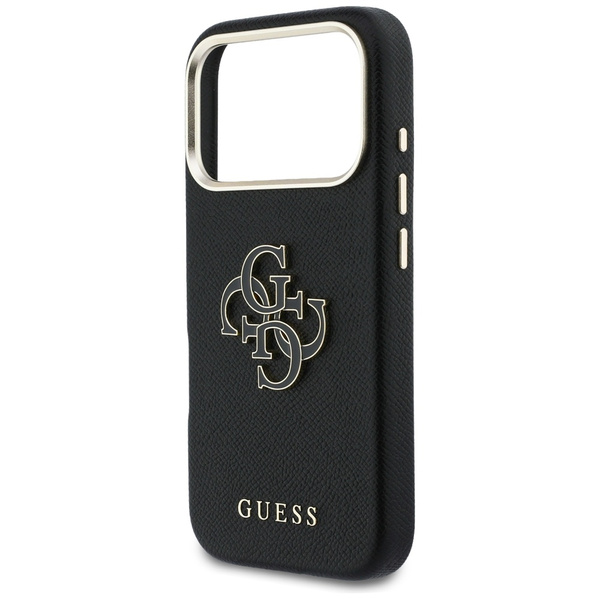 Etui Guess FW Resin Logo do iPhone 17    Pro czarny
