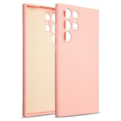 Beline Etui Silicone Samsung S22 Ultra różowo-złoty/rose gold