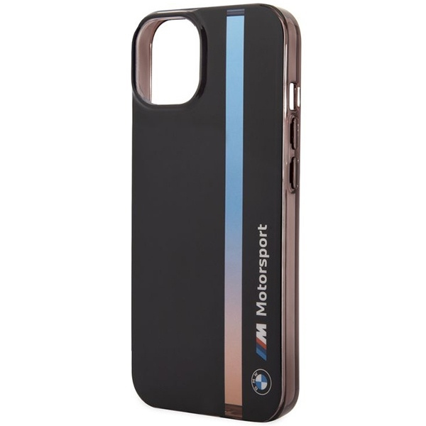 Etui BMW IML Tricolor Stripe na iPhone 14 - czarne