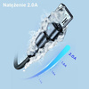 USAMS Kabel pleciony obrotowy U60 2AmicroUSB czarny/black 1m SJ478USB01 (US-SJ478)