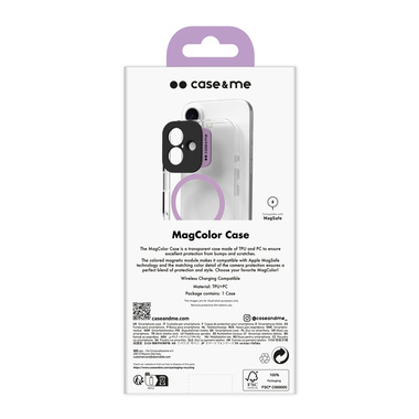 SBS iPhone 16 case with camera protection and colorful MagSafe module