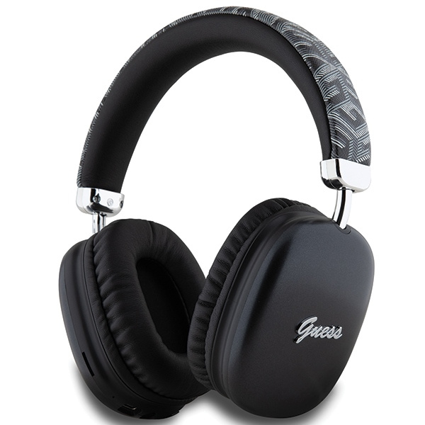 Guess słuchawki nauszne BluetoothGUBHK1GCTCSK czarny/black Gcube Metallic Script Logo