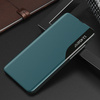 ECO LEATHER VIEW CASE ELEGANT BOOKCASE TYPE CASE WITH KICKSTAND FOR SAMSUNG GALAXY A22 4G GREEN