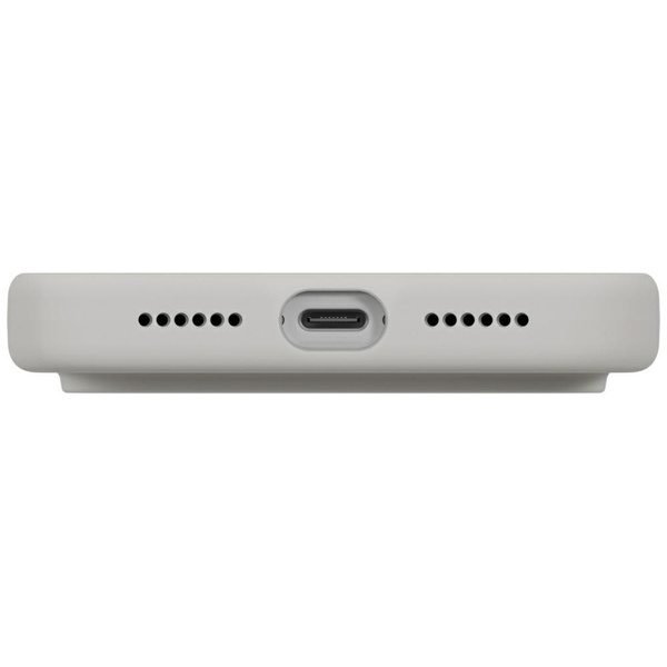 Etui UNIQ Lino do iPhone 17 Pro Max      Magclick Charging jasno szary