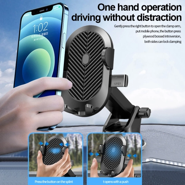 JELLICO car holder gravity PH9 Black