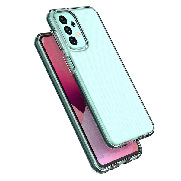 Spring Case etui Samsung Galaxy A23 silikonowy pokrowiec z ramką czarne